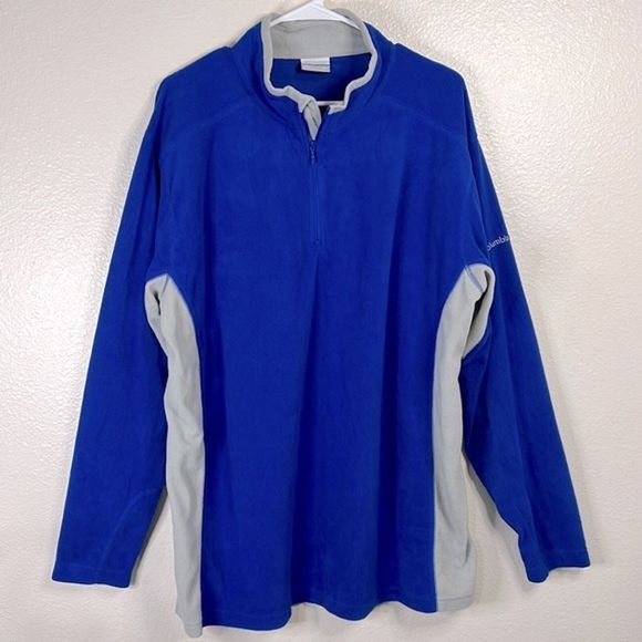 Columbia Royal Blue Half Zip Sweater Size: XXL - Picture 1 of 9